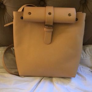 Beige crossbody bag